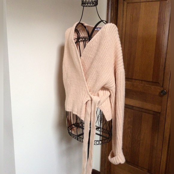 Zara Wrap tie sweater, New, Small - Picture 2 of 8